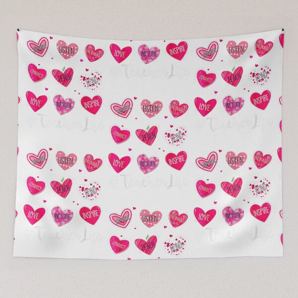 Item preview, Sweet Hearts Teach Love Inspire Valentines Day Teacher Life T-Shirt designed and sold by zedbubblez.