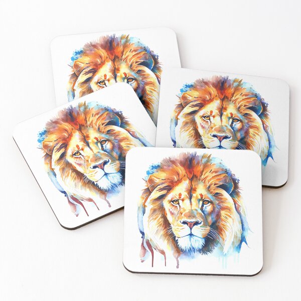 Item preview, Lion Art, Watercolor Painting designed and sold by KOTOdesign.