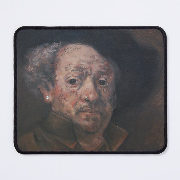 Item preview, Lil' Rembrandt Alternate Universe Wet Dream Face Tattoo Original Painting by Tyler Tilley designed and sold by Tyler Tilley.