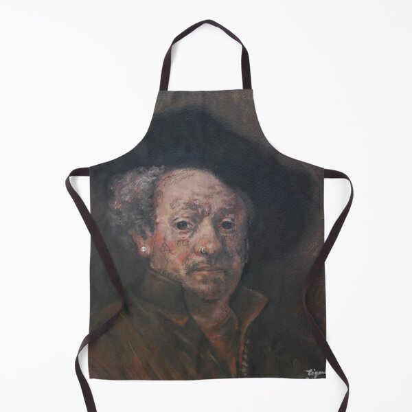 Item preview, Lil' Rembrandt Alternate Universe Wet Dream Face Tattoo Original Painting by Tyler Tilley designed and sold by Tyler Tilley.