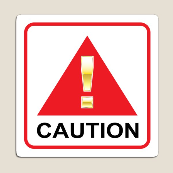 Item preview, Red Caution Sign designed and sold by vectorworks51.