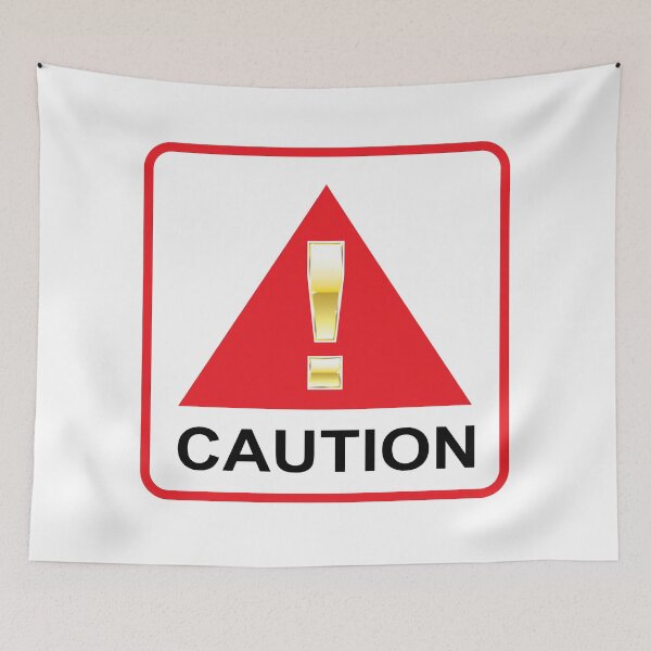 Item preview, Red Caution Sign designed and sold by vectorworks51.