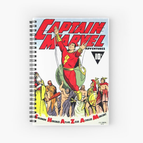 RETRO GOLDEN-AGE COMIC BOOK HERO, MAGIC WORD Spiral Notebook