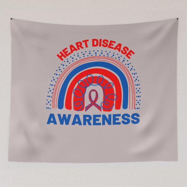 Item preview, Heart Disease Awareness Rainbow CHD Congenital Heart Defect designed and sold by Sarah38.