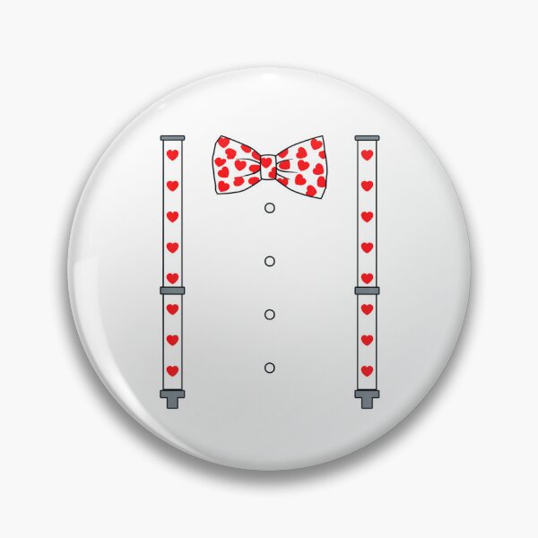 Item preview, Valentines Day Suspenders And Hearts Bow Tie Boys Kids Funny T-Shirt designed and sold by zedbubblez.