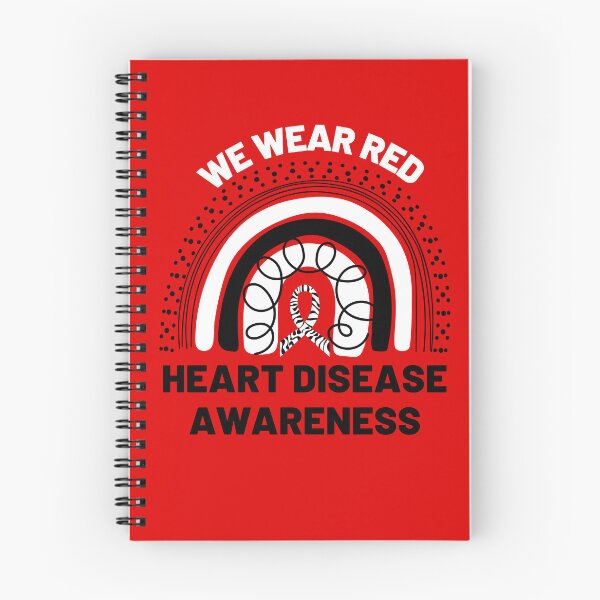 Item preview, We Wear Red Rainbow Heart Disease Awareness Graphic designed and sold by Sarah38.