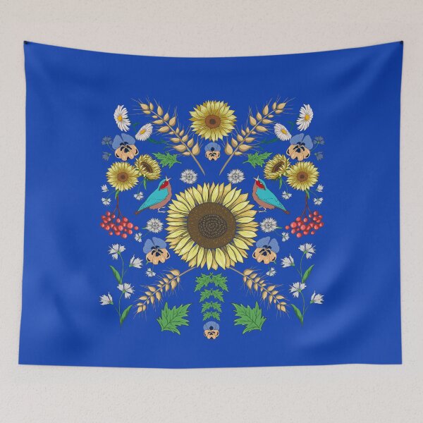 Item preview, Ukraine Sunflowers Cute Floral Ukrainian Vyshyvanka designed and sold by r-silver.