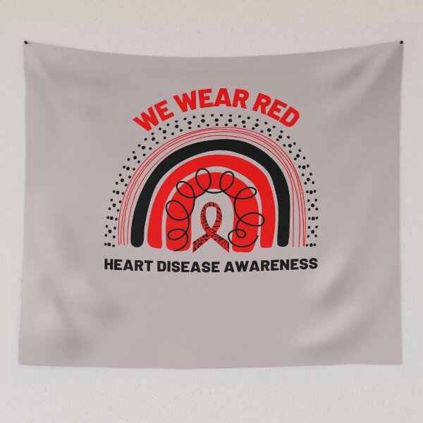 Item preview, Heart Disease Awareness Rainbow CHD Congenital Heart Defect Gift designed and sold by Sarah38.