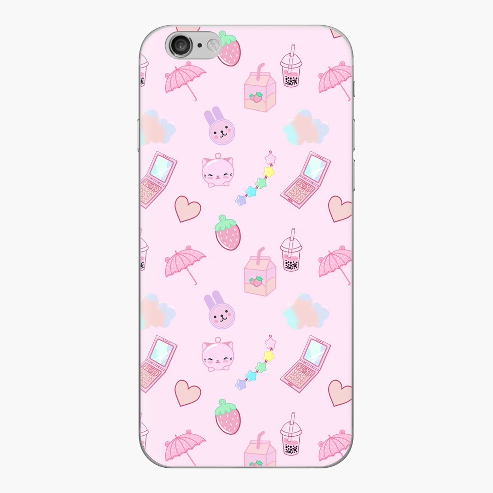 Retro 90s Japanese Kawaii Strawberry Keychain Y2K Flip Phone Sticker for  Sale by gogo-jr