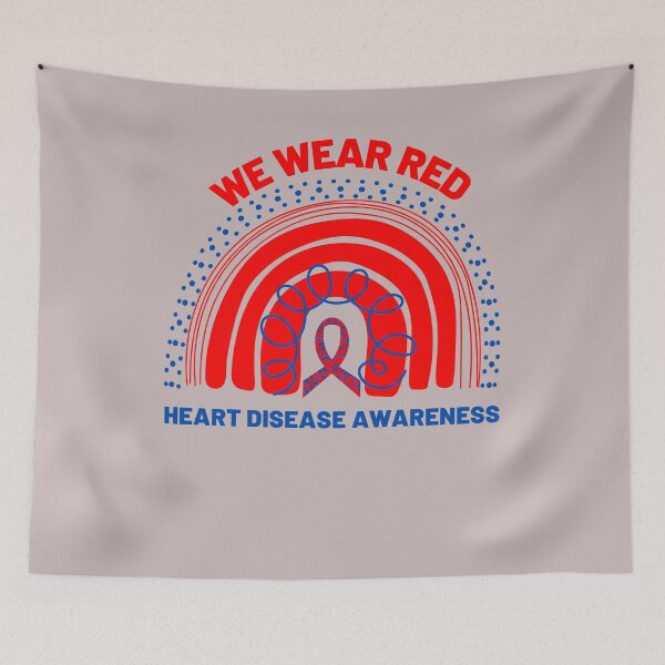 Item preview, CHD Gift Heart Disease Awareness Rainbow CHD Congenital Heart Defect designed and sold by Sarah38.