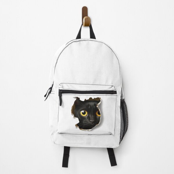 Item preview, Black cat hiding designed and sold by Stickeropium.