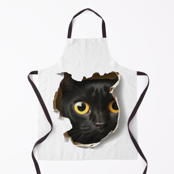 Item preview, Black cat hiding designed and sold by Stickeropium.