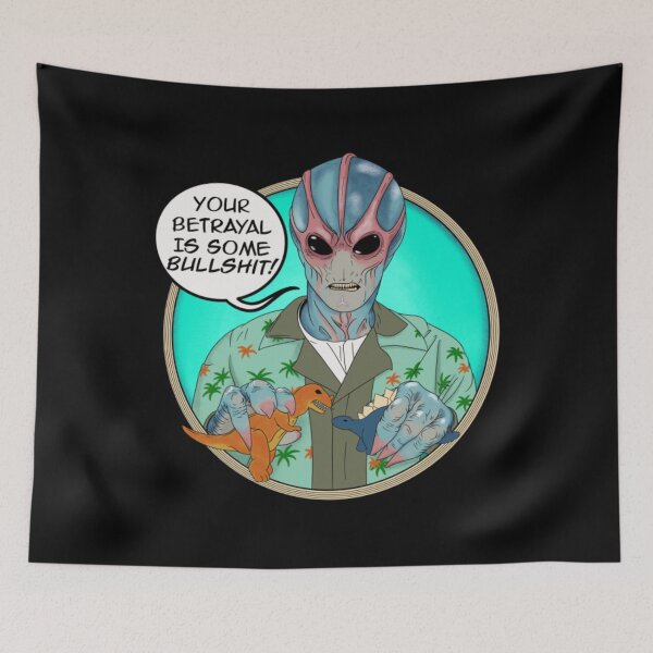 Item preview, Resident Betrayal Graphic Resident Alien Gift Fan designed and sold by Muhadams.