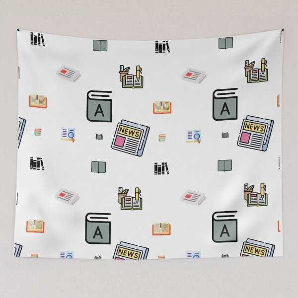 Item preview, Printed Pages: A Fusion of Books and Newspapers Pattern Design designed and sold by MoStorish.