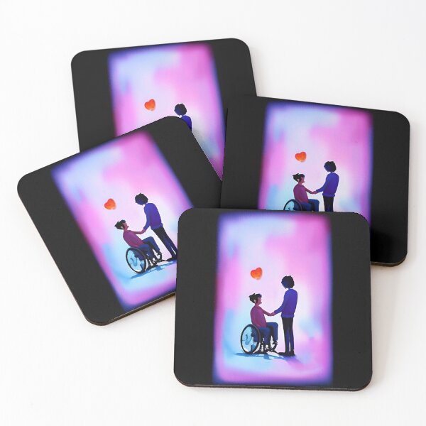 Item preview, A couple in love Valentine's Day with a disabled person in a wheelchair with designed and sold by rockate.
