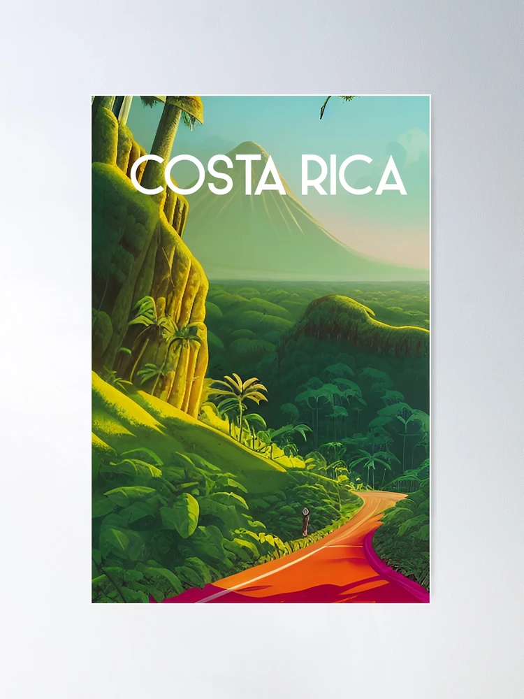 Costa Rica travel vintage poster | Poster