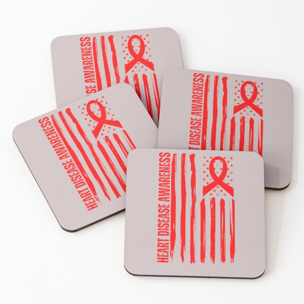 Item preview, Heart Disease Awareness American Flag CHD Congenital Heart designed and sold by Sarah38.