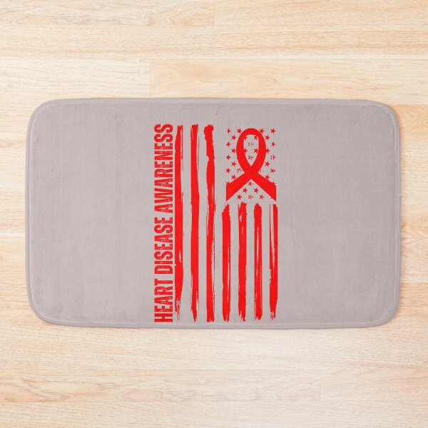 Item preview, Heart Disease Awareness American Flag CHD Congenital Heart designed and sold by Sarah38.