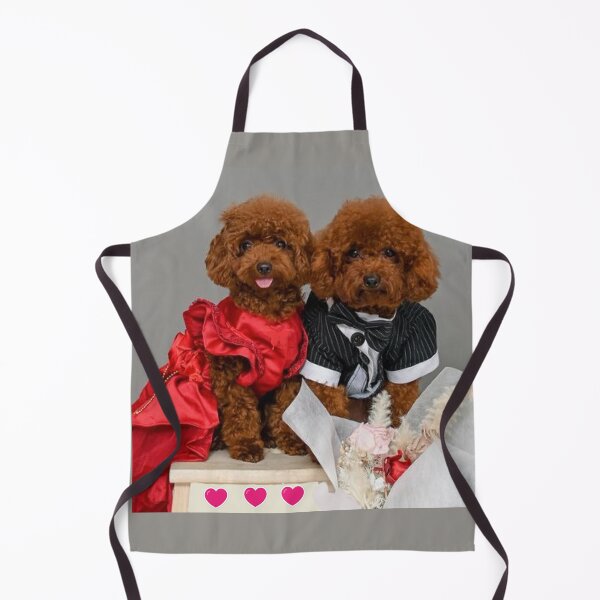 Item preview, Admired Poodle Curly Haired Brown Fur Dogs designed and sold by Dolieart.