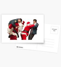 Xmas brawl Postcards