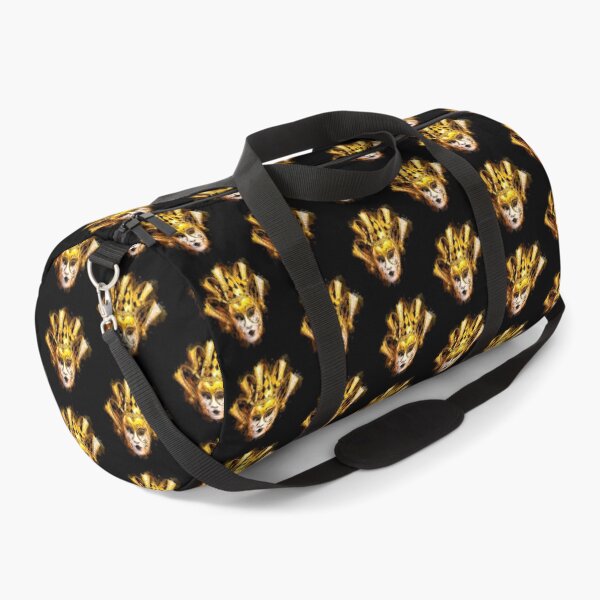 Item preview, Harlequin Venetian Carnival Mask in Gold Watercolor designed and sold by Andreea Eva Herczegh.