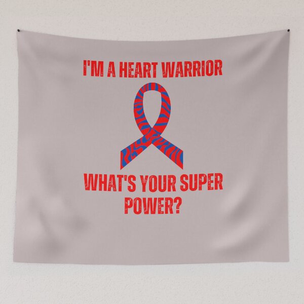 Item preview, I'm a Heart Warrior CHD Fighter Heart Disease Awareness designed and sold by Sarah38.