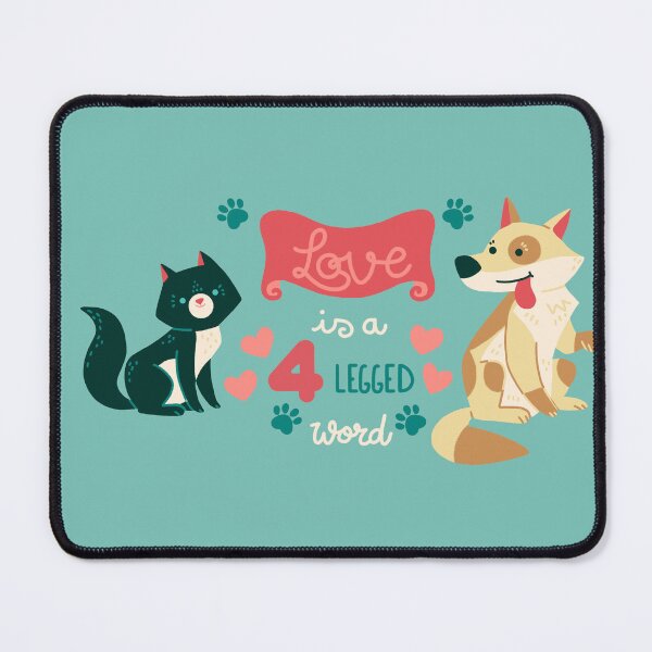 Item preview, Love is a 4 legged word designed and sold by Angela Sbandelli.