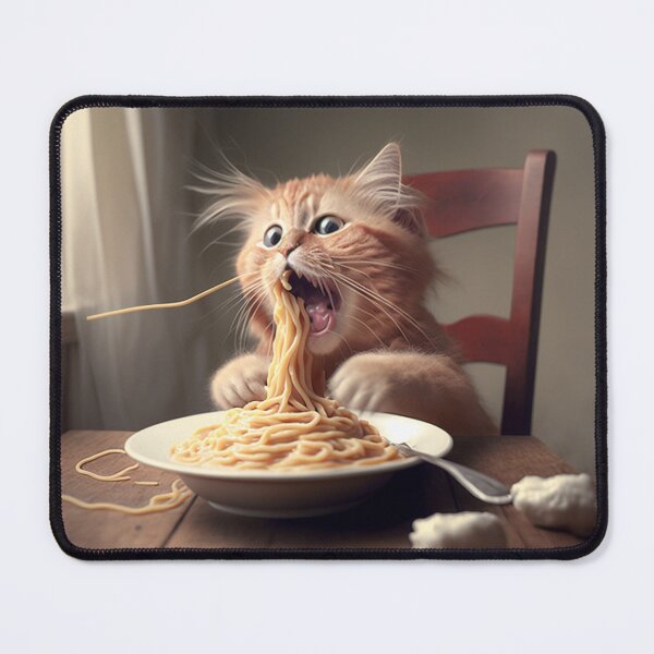 Item preview, Cat Eating Spaghetti designed and sold by TripleEdge22.