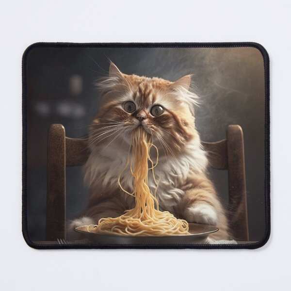 Item preview, Cat Eating Spaghetti designed and sold by TripleEdge22.
