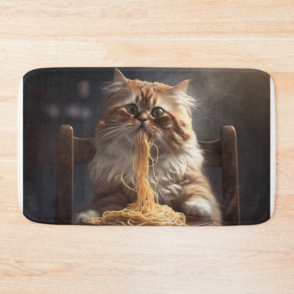 Item preview, Cat Eating Spaghetti designed and sold by TripleEdge22.