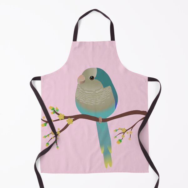 Item preview,  Cute egg shaped blue quaker parrot or monk parakeet designed and sold by Bwiselizzy.