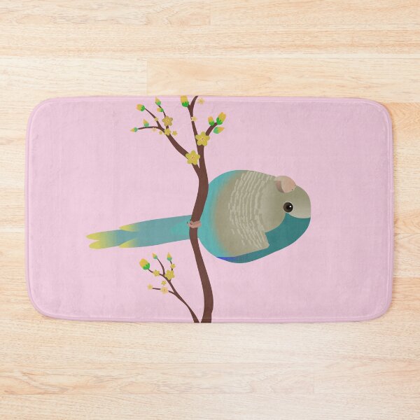 Item preview,  Cute egg shaped blue quaker parrot or monk parakeet designed and sold by Bwiselizzy.