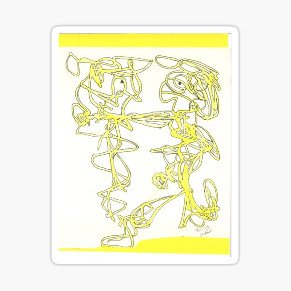 Squiggle 5 by Bobiel Sticker