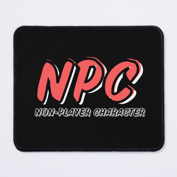 Item preview, NPC Non-Player Character Logo | Red designed and sold by domvito.