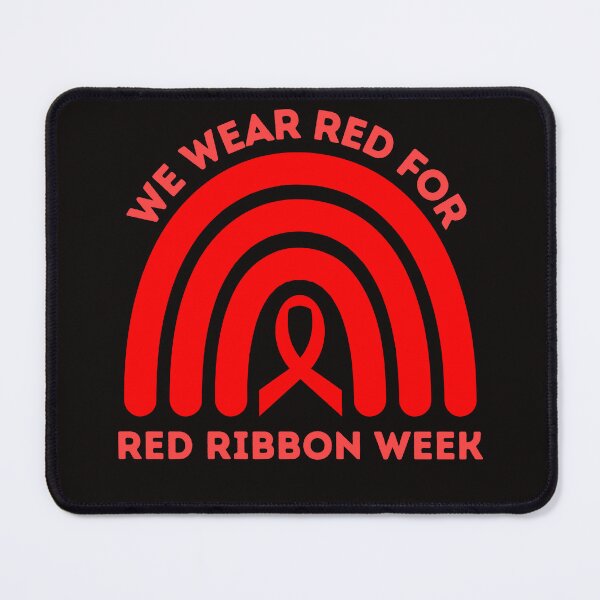 Item preview, We Wear Red for Red Ribbon Week Rainbow Heart Disease designed and sold by Sarah38.