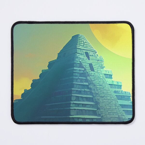 Item preview, Mexico Mayan travel poster vintage retro Ai art designed and sold by Arctic frame studio.