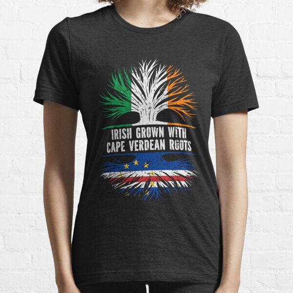 Irish Grown With Cape Verdean Roots Ireland Flag Essential T-Shirt