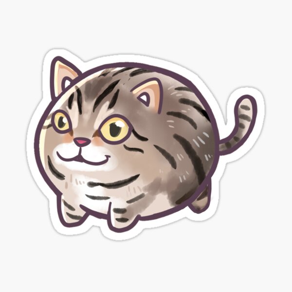 Cat - Cute balloon Pet Sticker