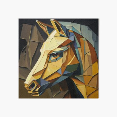 cubism art horse