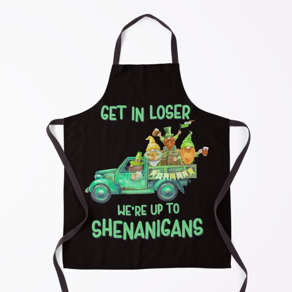 Item preview, Get In Loser We're Up To Shenanigans, Funny St. Patrick's Day Gnomies designed and sold by desireedickens.