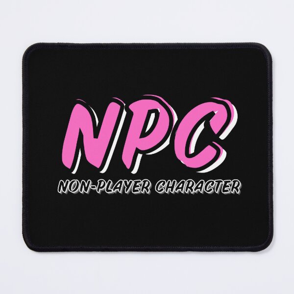 Item preview, NPC Non-Player Character Logo Style | Pink designed and sold by domvito.