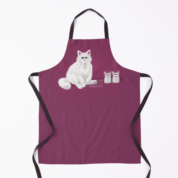 Artikelvorschau, Schwarzer Humor | Weiße Katze und Zwillingsmäuse (Originaldarstellung) entworfen und verkauft von bla-jin.