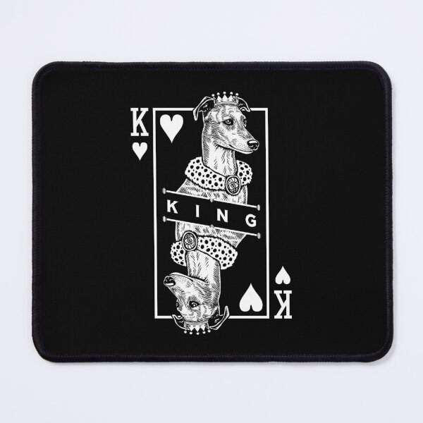 Item preview, English Greyhound King Of Hearts Funny Dog Lover Pop Art designed and sold by GrandeDuc.