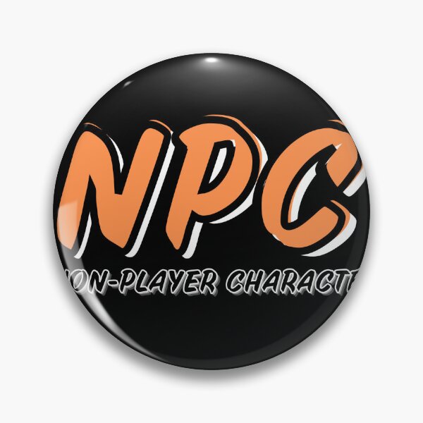 Item preview, NPC Non-Player Character Logo Style | Orange designed and sold by domvito.