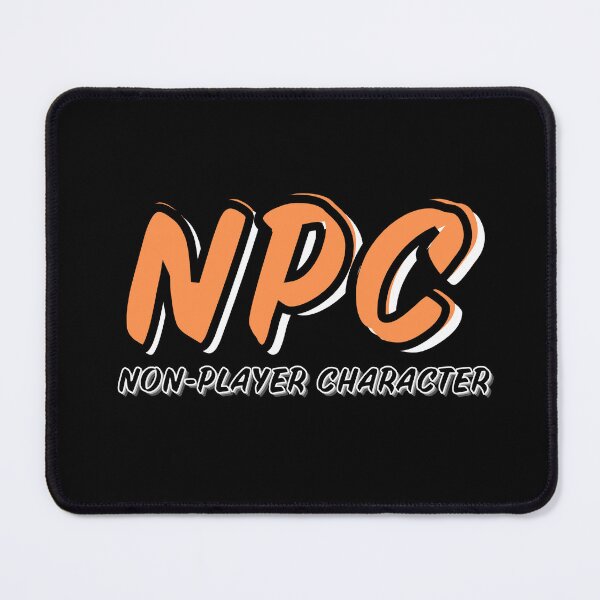 Item preview, NPC Non-Player Character Logo Style | Orange designed and sold by domvito.