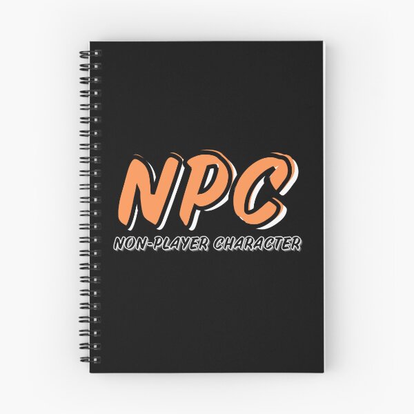 Item preview, NPC Non-Player Character Logo Style | Orange designed and sold by domvito.