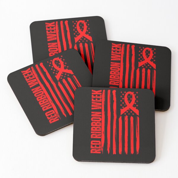 Item preview, Red Ribbon Week Awareness American Flag designed and sold by Sarah38.