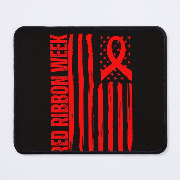 Item preview, Red Ribbon Week Awareness American Flag designed and sold by Sarah38.