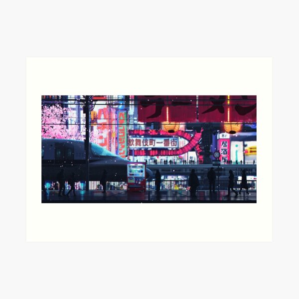 Cyberpunk Streets Art Print