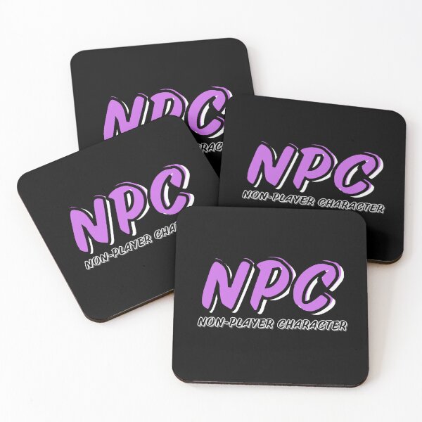 Item preview, NPC Non-Player Character Logo Style | Purple designed and sold by domvito.
